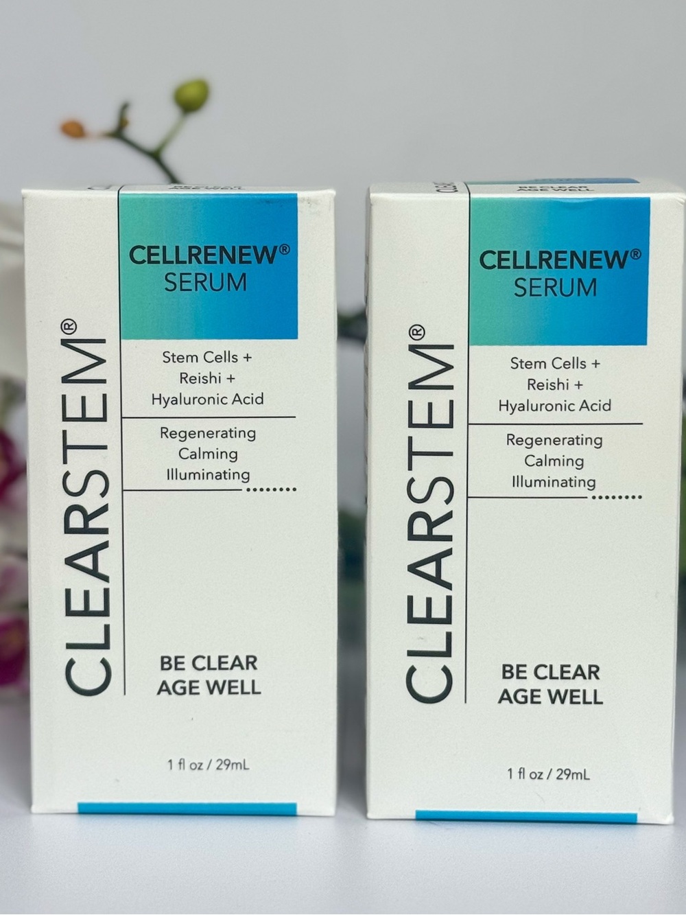 Clearstem CellRenew Serum (2 Pack) – 1 oz / 29 mL Each – New in Box –$136 Retail